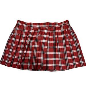 Y2k/Preppy Plaid Mini Skirt Plus Size